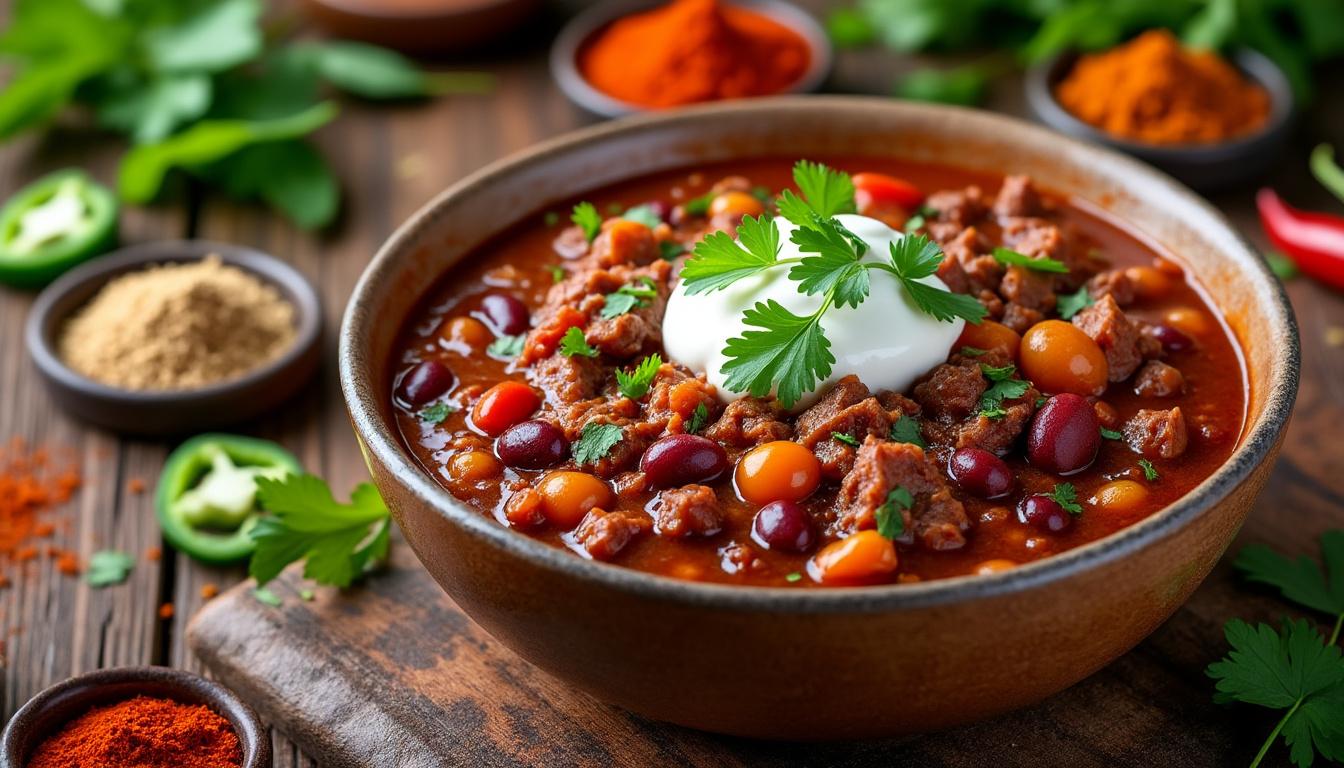 Chili Con Carne Facile Des pices Dos es Pour Tous Les Go ts