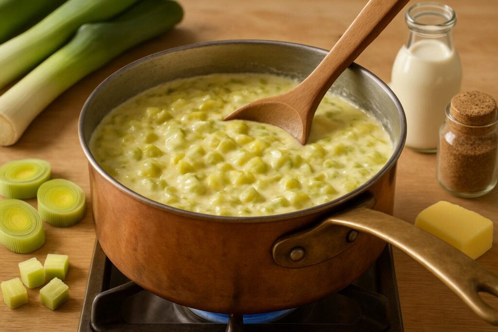 Fondue de poireaux : recette facile et savoureuse