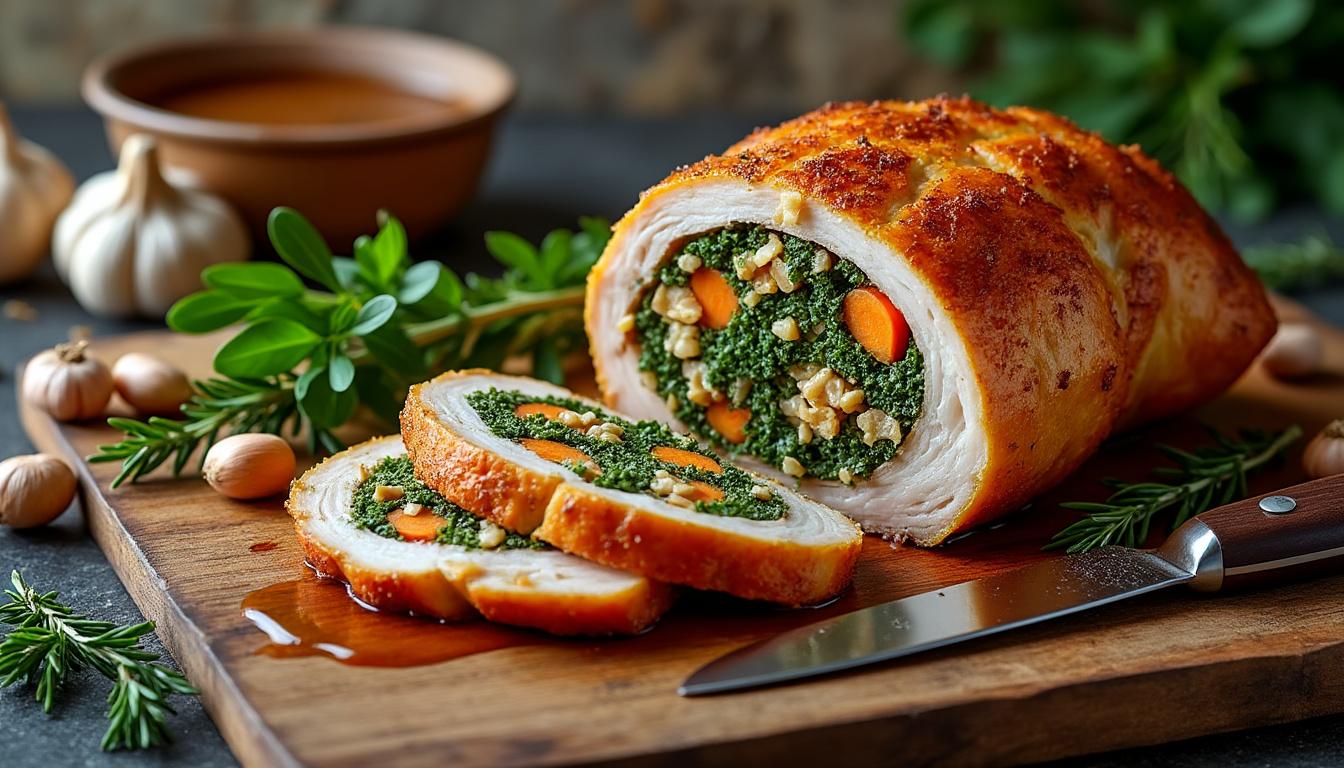 découvrez notre recette de rôti de chapon farci avec des astuces et conseils pratiques pour réussir un plat savoureux et gourmand à chaque fois.